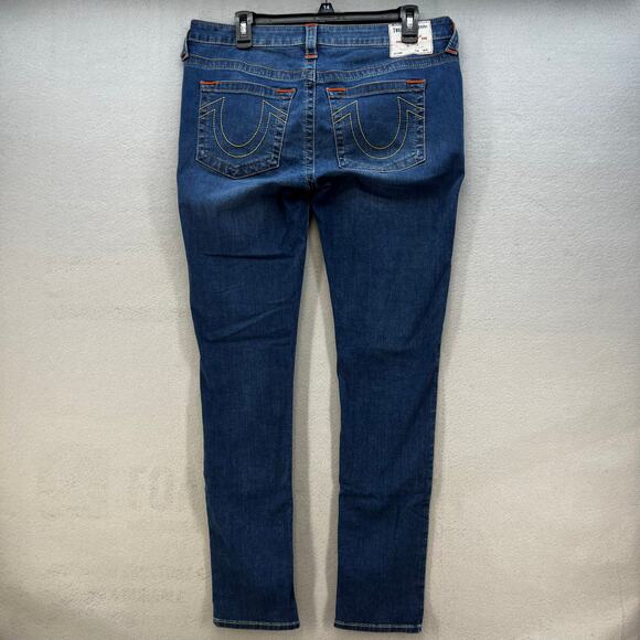 True Religion Denim - True Religion Jeans Women's 33 (16) Blue Estella Low Rise Skinny Preppy Normcore